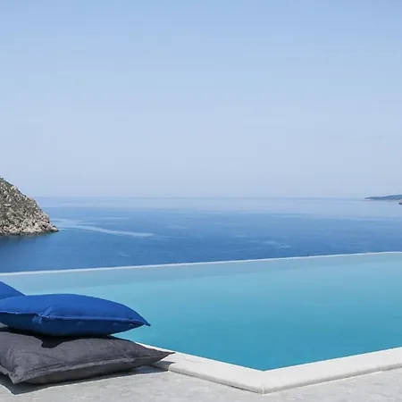 Villa Remarkable Kefalonia Yu Kanda 3 Bedrooms Seafornt Spectacular Sea Views Private Outdoor Pool Assos *